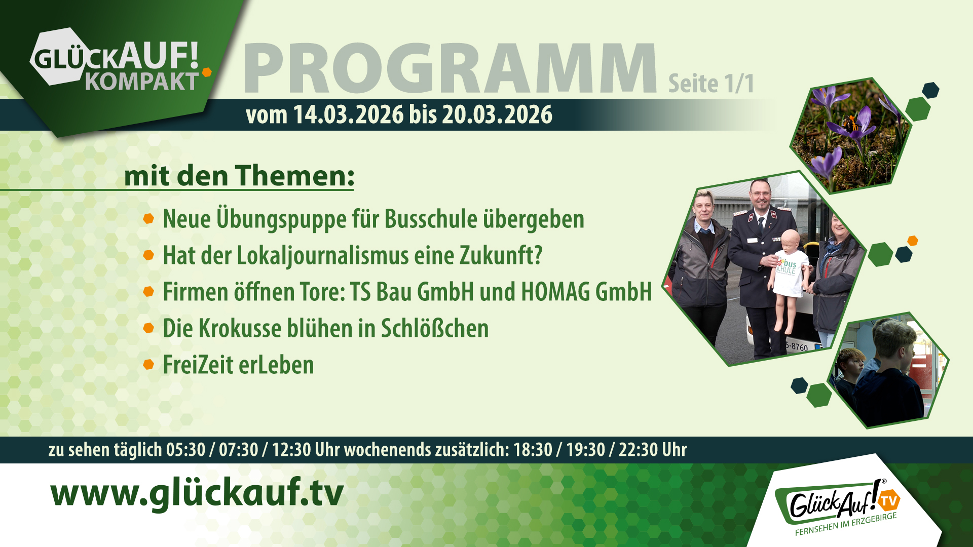 Glück Auf! kompakt für die Woche vom 14.03.2026 bis 20.03.2026 Glück Auf! kompakt für die Woche vom 14.03.2026 bis 20.03.2026