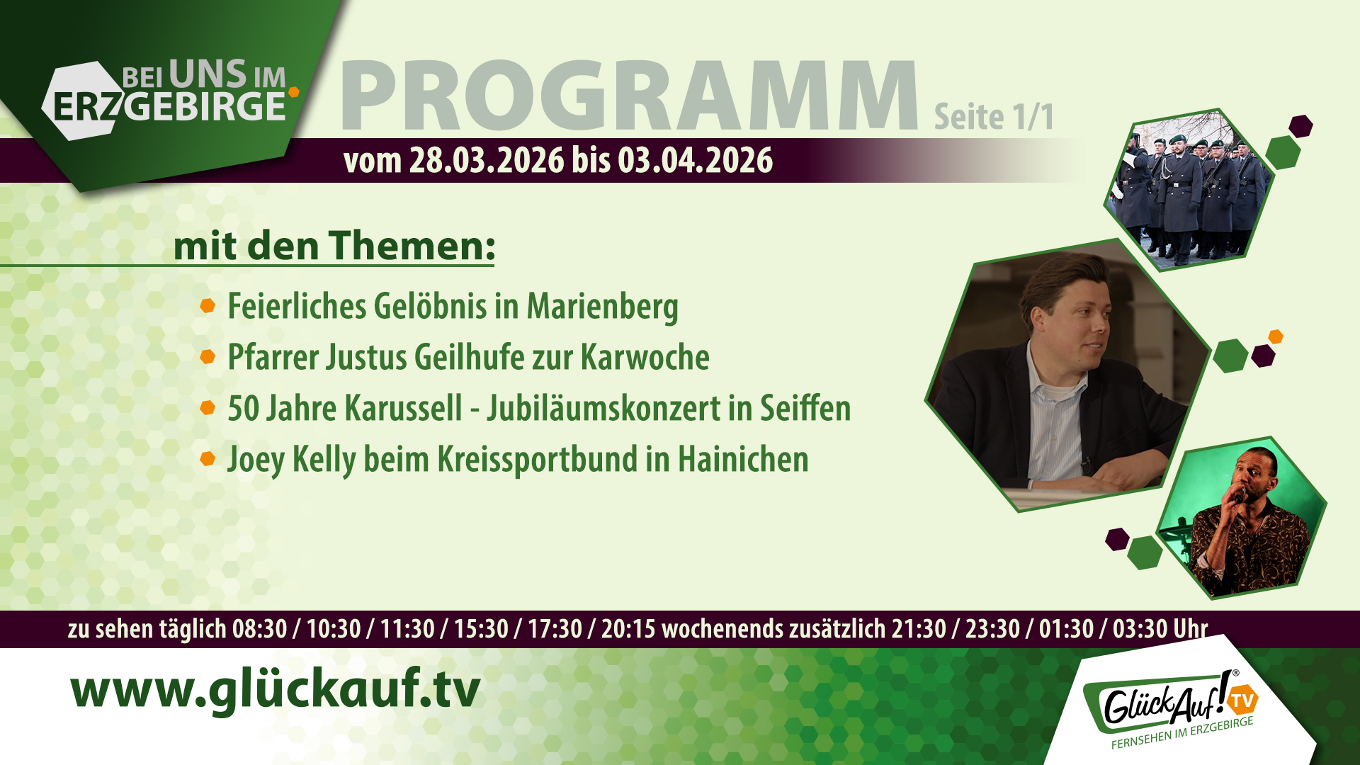 Bei uns im Erzgebirge für die Woche vom 28.03.2026 bis 03.04.2026